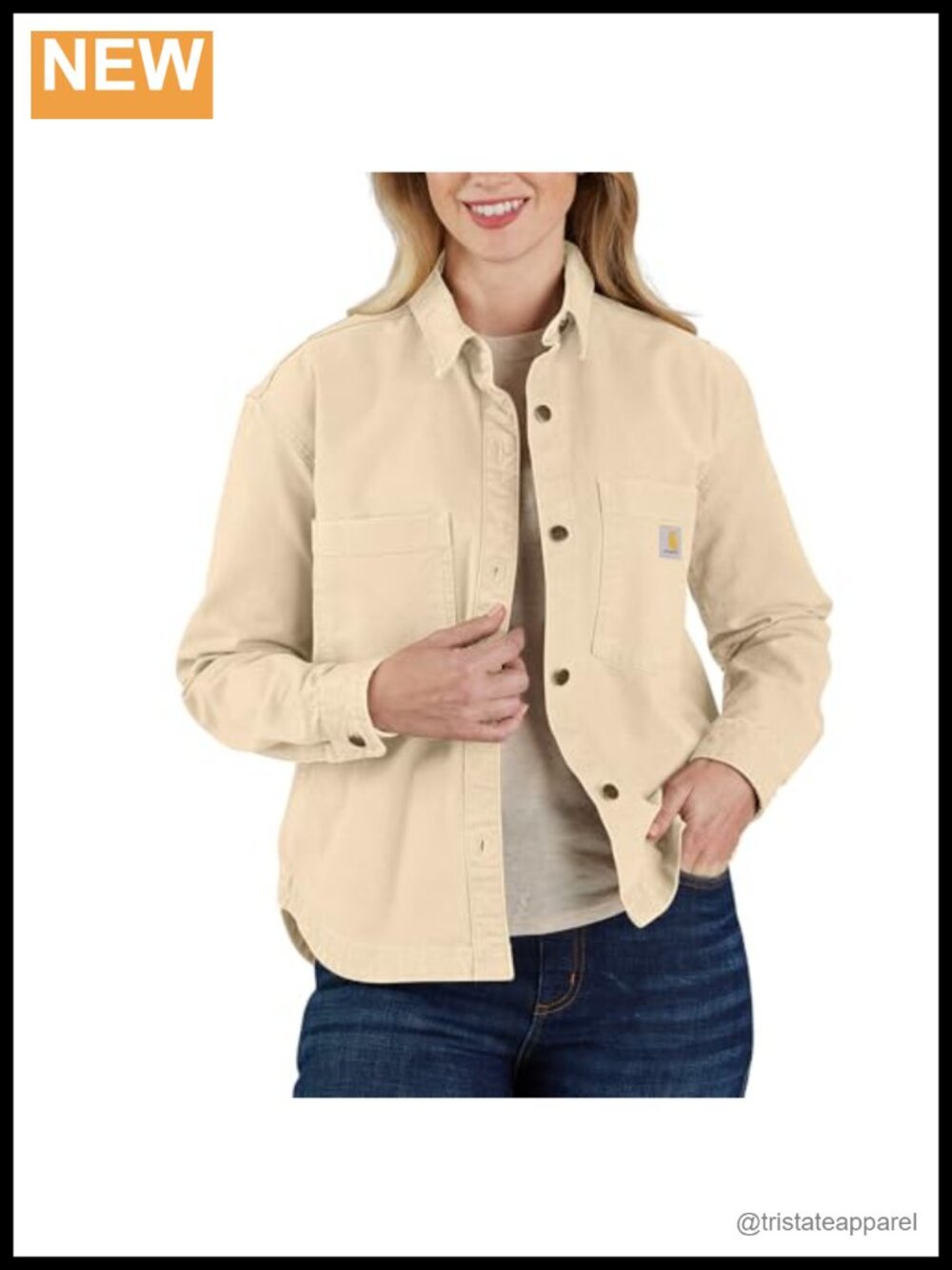 Carhartt Rugged Flex Loose Fit Heavyweight Duck Overshirt Button Front Workwear